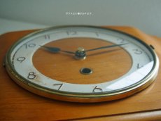 画像8: 【ムーブメント交換済み】ミッドセンチュリー レトロ 木製 ドイツ 木製壁掛け時計 (8)
