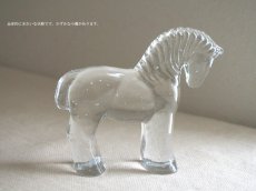 画像4: 北欧ヴィンテージガラス KOSTA BODA Bertil Vallien クリスタルの馬の置物 (4)