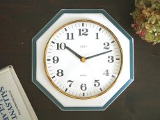 画像1: 【ムーブメント交換済み】ミッドセンチュリー レトロ ドイツ ZEIT 木製壁掛け時計 (1)