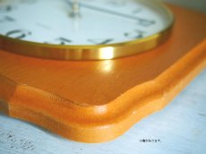 画像6: 【ムーブメント交換済み】ミッドセンチュリー レトロ ドイツ ZEIT 木製壁掛け時計 (6)