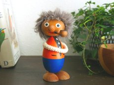画像1: 北欧ヴィンテージ雑貨　木製の人形/フィギュア (1)