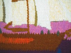 画像7: 北欧ヴィンテージ雑貨　木製フレームのフレミッシュ織タペストリー (7)