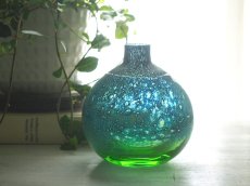画像1: 北欧ヴィンテージ　Randsfjords Glassverk ガラスのフラワーベース/花器/花瓶 (1)