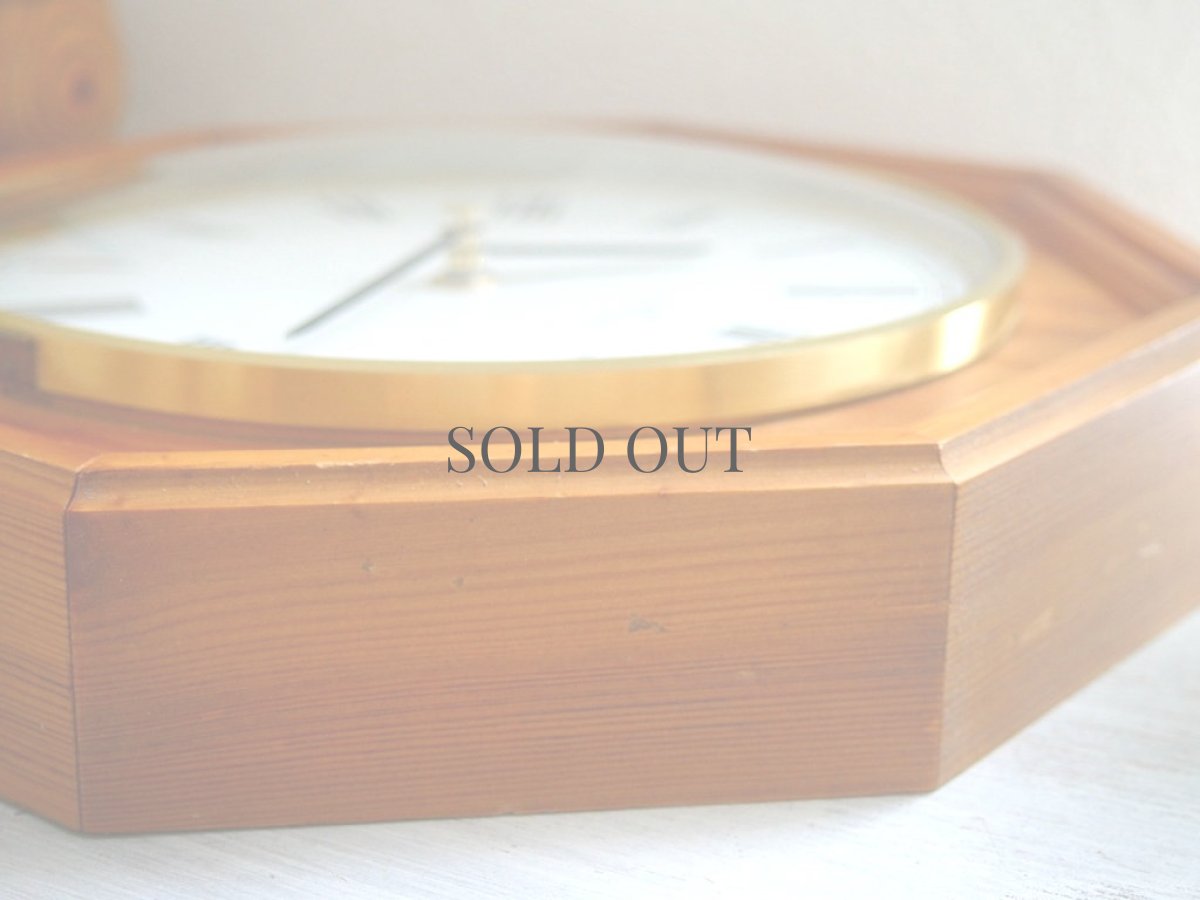 画像6: 【ムーブメント交換済み】ヴィンテージ アンティーク ミッドセンチュリー レトロ ドイツ Junghans 木製の壁掛け時計 (6)