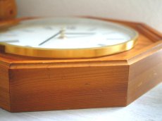 画像6: 【ムーブメント交換済み】ヴィンテージ アンティーク ミッドセンチュリー レトロ ドイツ Junghans 木製の壁掛け時計 (6)
