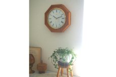 画像3: 【ムーブメント交換済み】ヴィンテージ アンティーク ミッドセンチュリー レトロ ドイツ Junghans 木製の壁掛け時計 (3)