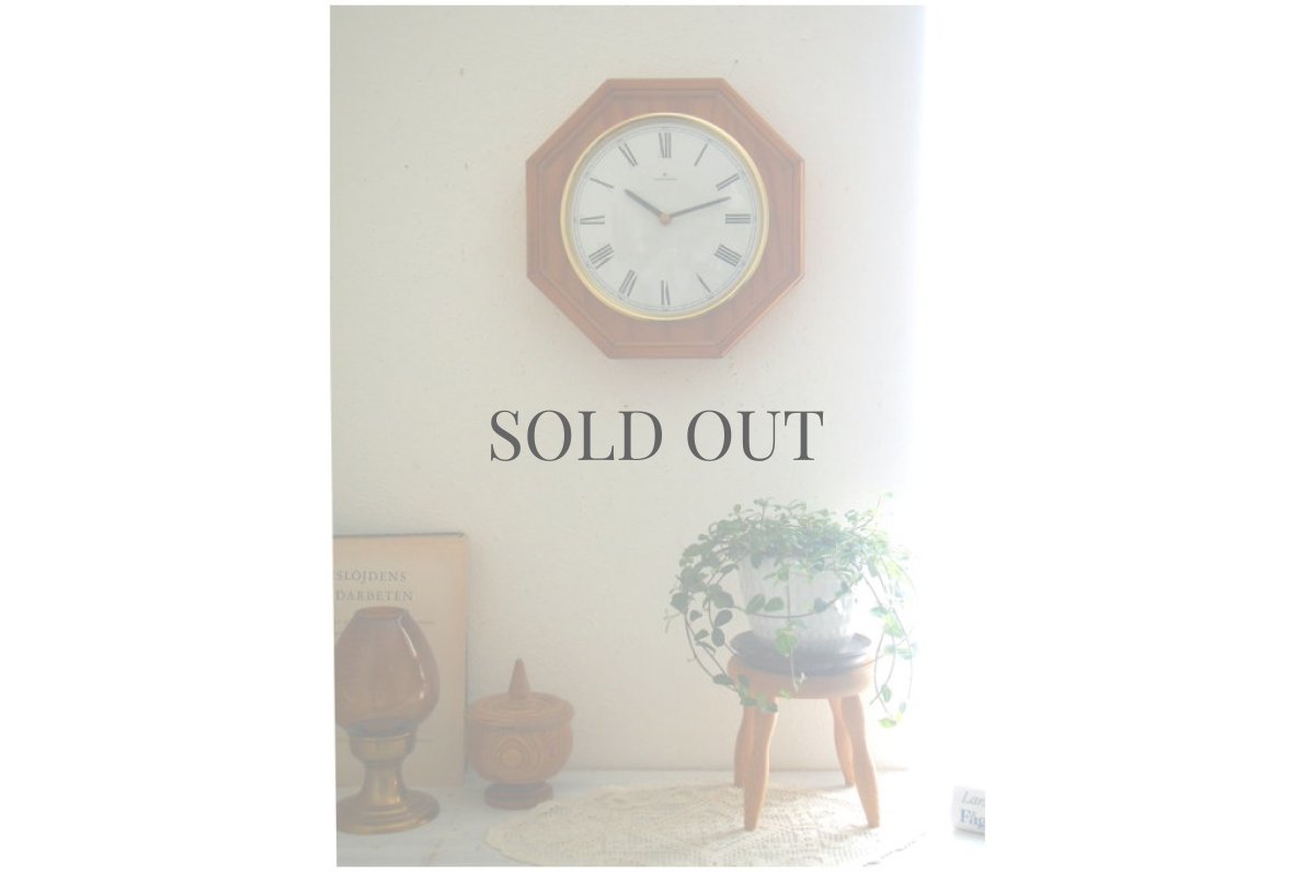 画像2: 【ムーブメント交換済み】ヴィンテージ アンティーク ミッドセンチュリー レトロ ドイツ Junghans 木製の壁掛け時計 (2)