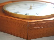 画像5: 【ムーブメント交換済み】ヴィンテージ アンティーク ミッドセンチュリー レトロ ドイツ Junghans 木製の壁掛け時計 (5)