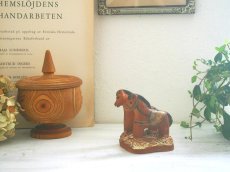 画像1: 北欧ヴィンテージ　 Rutebo keramik 陶器の馬の置物 (1)