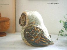 画像3: 北欧ヴィンテージ　SOHOLM 陶器のフクロウの置物 フィギュア (3)