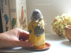 画像3: 北欧ヴィンテージ　Jie gantofta 陶器のお人形のフラワーベース/花器/花瓶 (3)