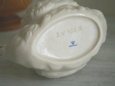 画像7: ヴィンテージ レトロ Goebel 陶器の白鳥の置物 (7)