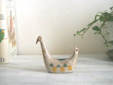 画像1: 北欧ヴィンテージ　 陶器の鳥の置物 (1)