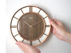 画像8: 【ムーブメント交換済み】ミッドセンチュリー レトロ Smiths 木製壁掛け時計  (8)
