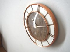 画像7: 【ムーブメント交換済み】ミッドセンチュリー レトロ Smiths 木製壁掛け時計  (7)
