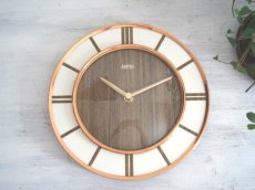 画像1: 【ムーブメント交換済み】ミッドセンチュリー レトロ Smiths 木製壁掛け時計  (1)