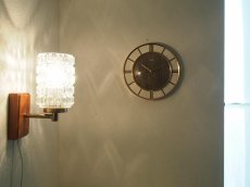 画像4: 【ムーブメント交換済み】ミッドセンチュリー レトロ Smiths 木製壁掛け時計  (4)