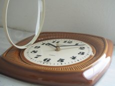 画像9: 【ムーブメント交換済み】ミッドセンチュリー レトロ ドイツ KIENZLE 陶器の壁掛け時計 (9)