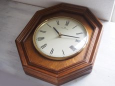 画像7: 【ムーブメント交換済み】ミッドセンチュリー レトロ ドイツ Junghans 木製の壁掛け時計 (7)