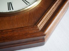 画像12: 【ムーブメント交換済み】ミッドセンチュリー レトロ ドイツ Junghans 木製の壁掛け時計 (12)