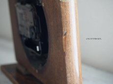 画像12: 【ムーブメント交換済み】ミッドセンチュリー レトロ ドイツ 木の置き時計 (12)