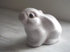 画像7: 北欧ヴィンテージ　jie 陶器のウサギの置物  (7)