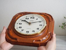画像14: 【ムーブメント交換済み】ミッドセンチュリー レトロ ドイツ Pallas 陶器の壁掛け時計 (14)
