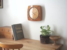 画像5: 【ムーブメント交換済み】ミッドセンチュリー レトロ 木製 ドイツ Garant 木製壁掛け時計 (5)