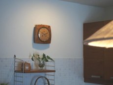 画像8: 【ムーブメント交換済み】ミッドセンチュリー レトロ 木製 ドイツ Garant 木製壁掛け時計 (8)