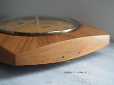 画像11: 【ムーブメント交換済み】ミッドセンチュリー レトロ 木製 ドイツ Garant 木製壁掛け時計 (11)