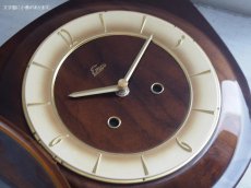 画像11: 【ムーブメント交換済み】ミッドセンチュリー レトロ 木製 ドイツ Elme木製壁掛け時計 (11)