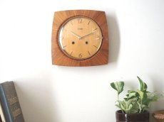 画像3: 【ムーブメント交換済み】ミッドセンチュリー レトロ 木製 ドイツ Garant 木製壁掛け時計 (3)