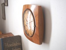 画像6: 【ムーブメント交換済み】ミッドセンチュリー レトロ 木製 ドイツ Garant 木製壁掛け時計 (6)