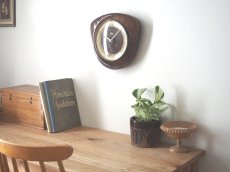 画像5: 【ムーブメント交換済み】ミッドセンチュリー レトロ 木製 ドイツ Elme木製壁掛け時計 (5)