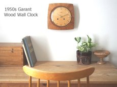 画像2: 【ムーブメント交換済み】ミッドセンチュリー レトロ 木製 ドイツ Garant 木製壁掛け時計 (2)