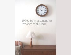 画像2: ミッドセンチュリー レトロ Schmeckenbecher 木製の壁掛け時計 (2)