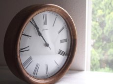 画像12: ミッドセンチュリー レトロ Schmeckenbecher 木製の壁掛け時計 (12)