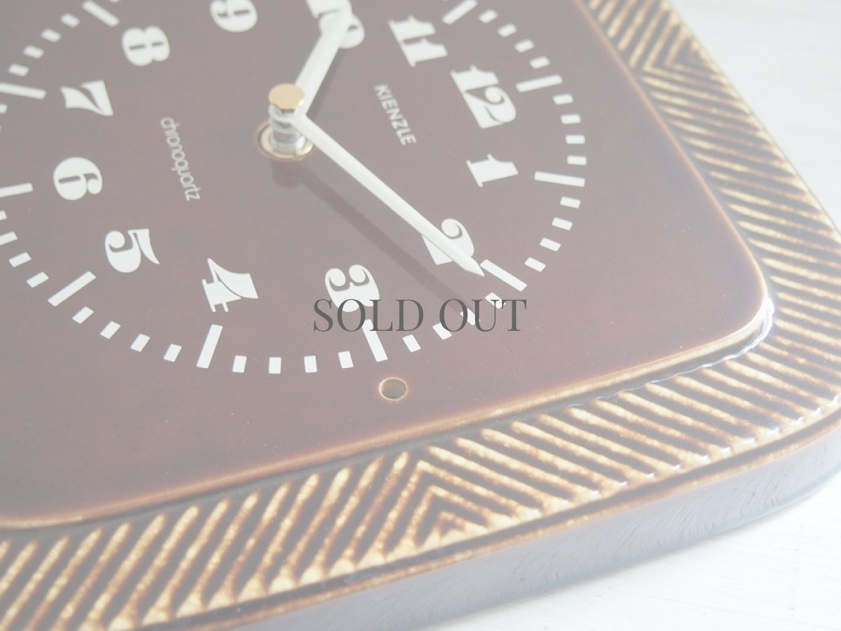 画像8: ミッドセンチュリー レトロ ドイツ KIENZLE 陶器の壁掛け時計 (8)