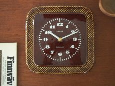 画像3: 【ムーブメント交換済み】ミッドセンチュリー レトロ ドイツ KIENZLE 陶器の壁掛け時計 (3)