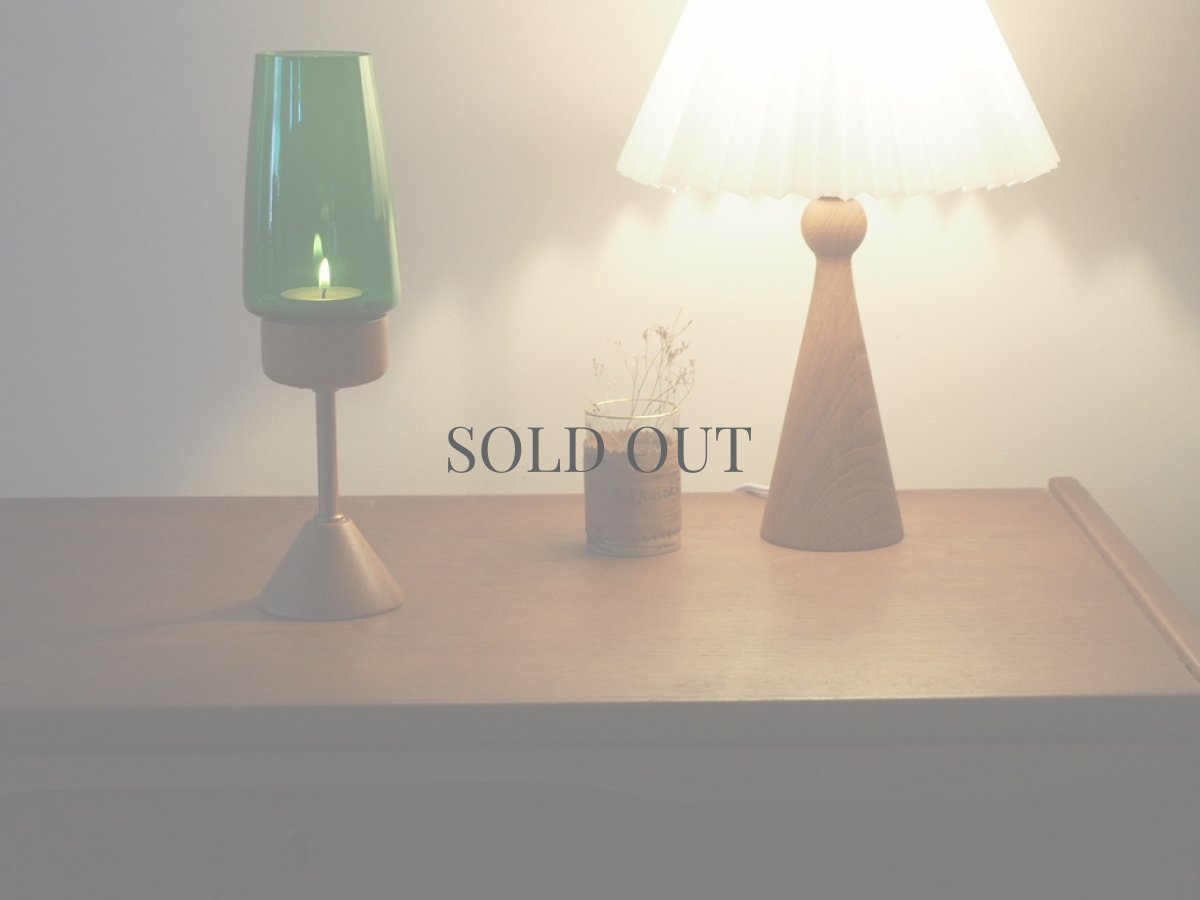 画像5: 北欧ヴィンテージ雑貨　ガラスとチークのキャンドルスタンド (5)