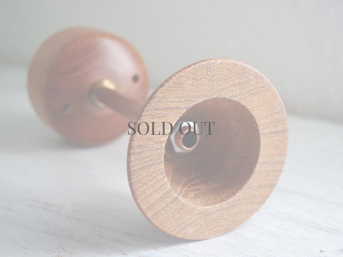 画像13: 北欧ヴィンテージ雑貨　ガラスとチークのキャンドルスタンド (13)