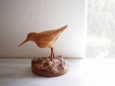 画像1: 北欧ヴィンテージ　木製の鳥の置物 (1)