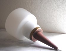 画像11: 北欧ヴィンテージ　ガラスとチークのペンダントランプ  (11)