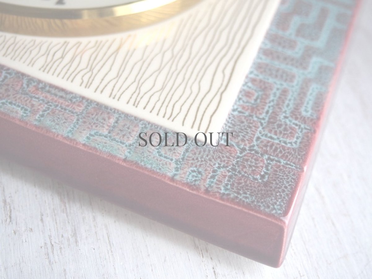 画像10: ミッドセンチュリー レトロ ドイツ Peter 陶器の壁掛け時計 (10)