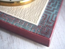 画像10: ミッドセンチュリー レトロ ドイツ Peter 陶器の壁掛け時計 (10)