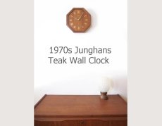 画像5: ミッドセンチュリー レトロ ドイツ Junghans チークの壁掛け時計 (5)