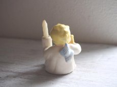 画像7: ヴィンテージ レトロ Goebel 陶器の天使のキャンドルホルダー (7)