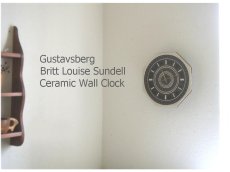 画像3: 北欧ヴィンテージ　Gustavsberg Britt Louise Sundell グスタフスベリ 陶器の壁掛け時計 (3)