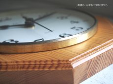 画像7: ミッドセンチュリー レトロ ドイツ ZEIT 木製壁掛け時計 (7)