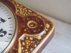 画像7: ミッドセンチュリー レトロ  VEDETTE 陶器の壁掛け時計 (7)